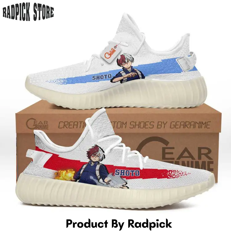 Shoto todoroki yeezy shoes anime sneakers  rp203203203